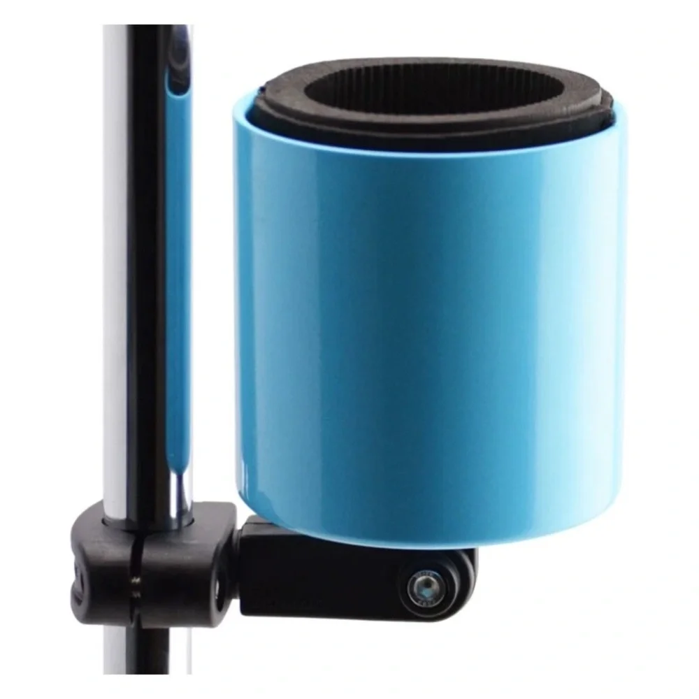 The Kroozie Deluxe Blue Cup Holder For Bikes Wheelchairs Golf Cart Boat